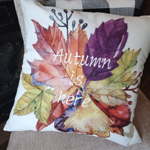 Load image into Gallery viewer, Fall 18x18 Zippered Pillow Cover Without Insert