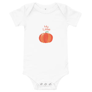 "My Little Pumpkin" Fall Baby short sleeve one-piece