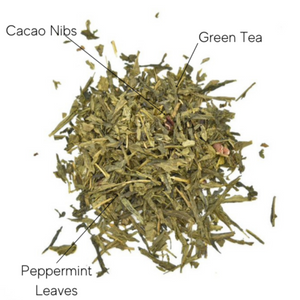 Coco Mint Green Tea and Shamrock Tea Steeper A Moderate Level Of Caffene