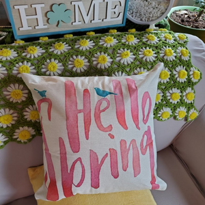 Spring Pillow Covers.