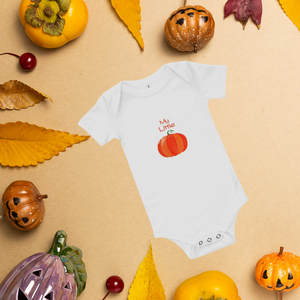 "My Little Pumpkin" Fall Baby short sleeve one-piece