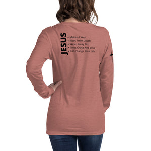 Let Me Tell You About My Jesus... Long Sleeve Tee For Fall and Winter