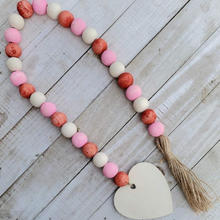 Load image into Gallery viewer, Valentine Farmhouse Heart Garland For Your February Décor.