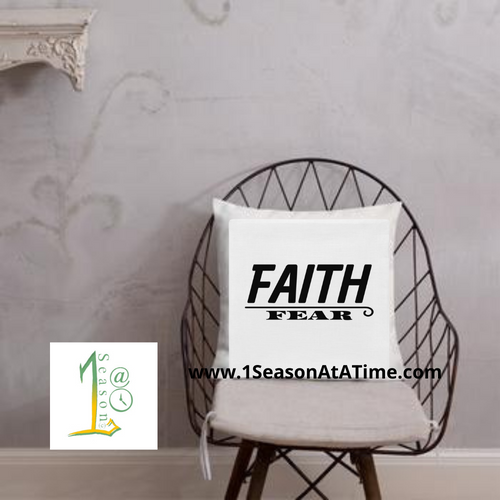 Premium Pillow Covers In Two Sizes AND Bold Statement, Faith.